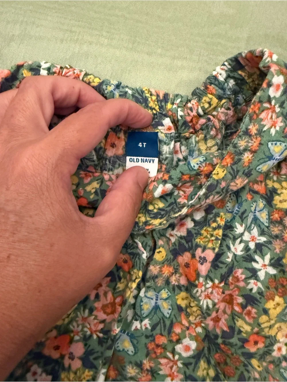 GAP Blue Baby Dress with White Rope Print